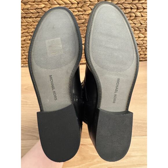 NIB! Michael Michael Kors Reeves Studded Leather Moto Boots in black - Picture 7 of 10